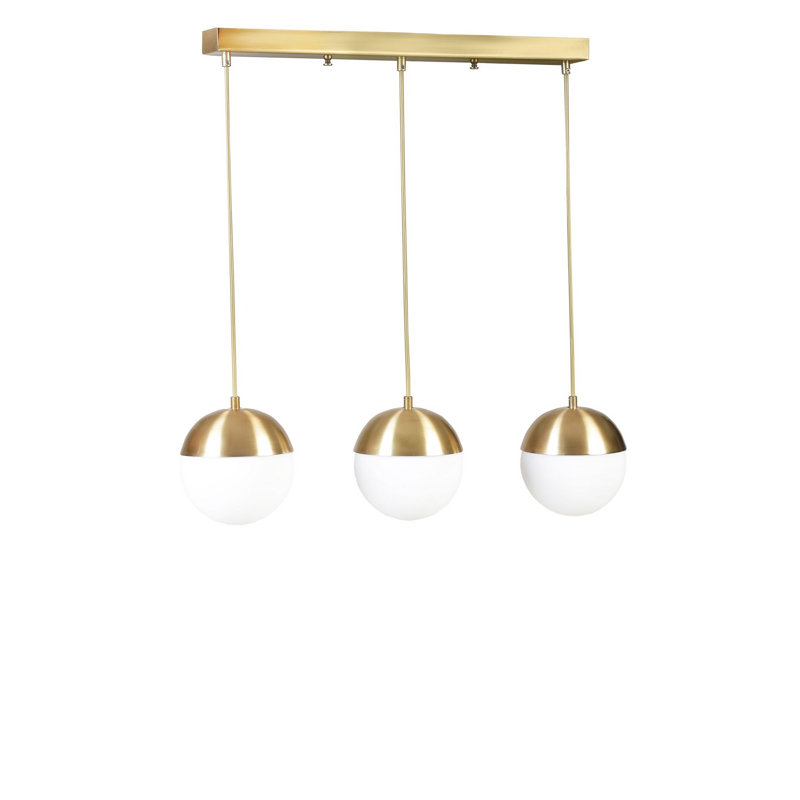 Chandle Chandelier, Gold/White