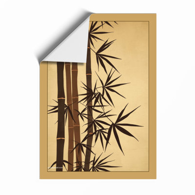 Bamboo in Ink Japandi - Framed Print