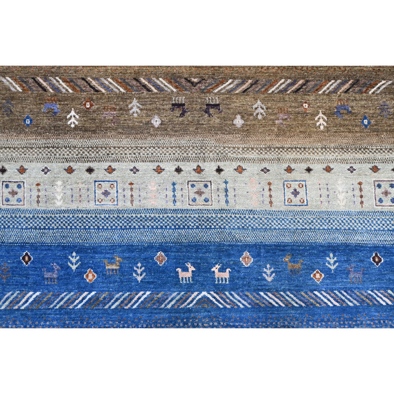 One-of-a-Kind Wool Area Rug in Gray