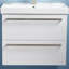 Ensemble de meuble-lavabo simple mural moderne à 2 tiroirs 30 po Ifsah