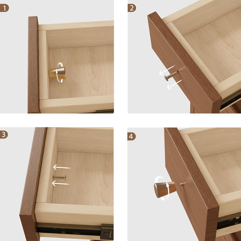 Narrow Bedside Table With Drawers