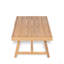 Table basse de patio rectangulaire en bois d'acacia, teck