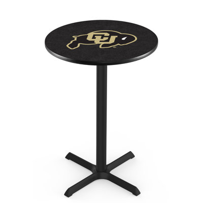 NCAA Round Metal Base Dining Table