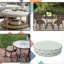 Decorative Indoor Outdoor Waterproof Round Cushion Cover, Patio Bar Stool UV Resistant Seat Cover-820355555