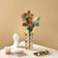 Vase en verre tissé coloré à la main - vase en cristal - 7,7 pouces 