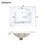 Meuble-lavabo moderne de 48 po comprenant un lavabo en céramique, une structure en bois massif et une tablette réglable en forme de U pour un lit double Essentials avec double lavabo, fonction silencieuse à fermeture en douceur, articles de toilette à tiroir rabattable-1239241882