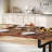 Dining Table For 6-8 People - 71 Inch Rectangular Wood Dining Table Rustic Style Kitchen Table-1680492090