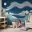 Papier peint Aurores boréales, Lumières du Nord, Nuit Arctique, Fresque murale-729251891-729251892