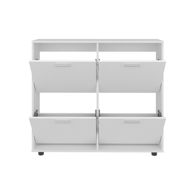 Range-chaussures, 4 portes, 4 tablettes pour une grande organisation