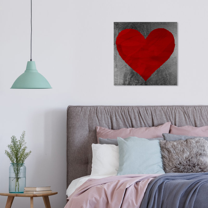 «Forever in Love Hearts», impression sur toile, H 16 po x l 16 po, Toile tendue, Sans cadre