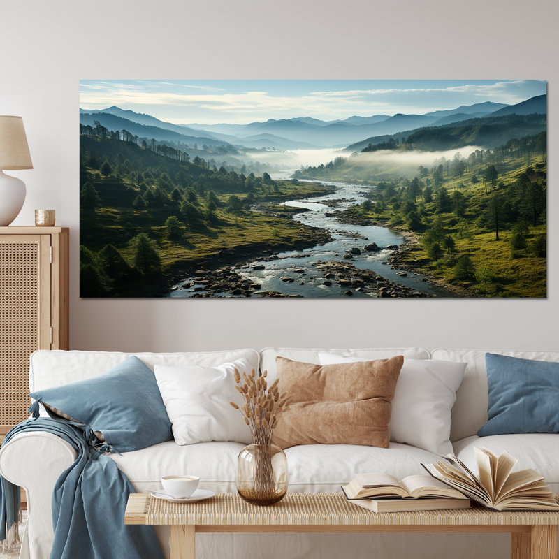 «USA Great Smoky Mountains Landscape III - USA», reproduction sur toile encadrée, H 28 po x l 60 po, Toile tendue, Sans cadre