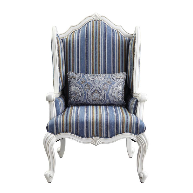 Chaise moderne en tissu et coussin Ciddrenar