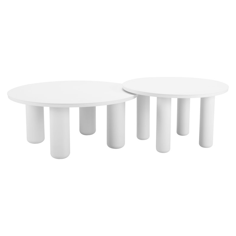 Ensemble de tables basses Ola - blanc
