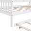Lit en bois avec couchette, lit pour enfant avec tablette