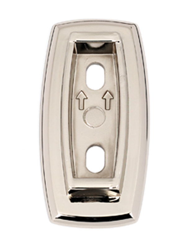 Euro Brass Back Plate, Polished Nickel