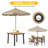 Loddon Aluminum Outdoor Patio Dining Table-1305821015