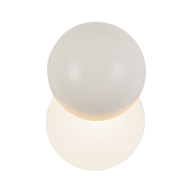 Void 12-in Black dimmable LED Wall Sconce, White