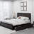 Industrial Platform Bed Frame With 4 Storage Drawers And Charge Station-1110589087-1082976034