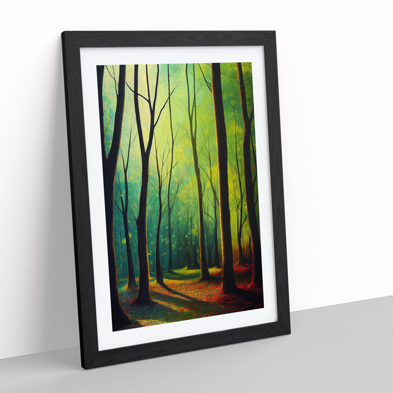 A Forest Adventure - Framed Print, Black, 46cm H x 34cm W x 2cm D