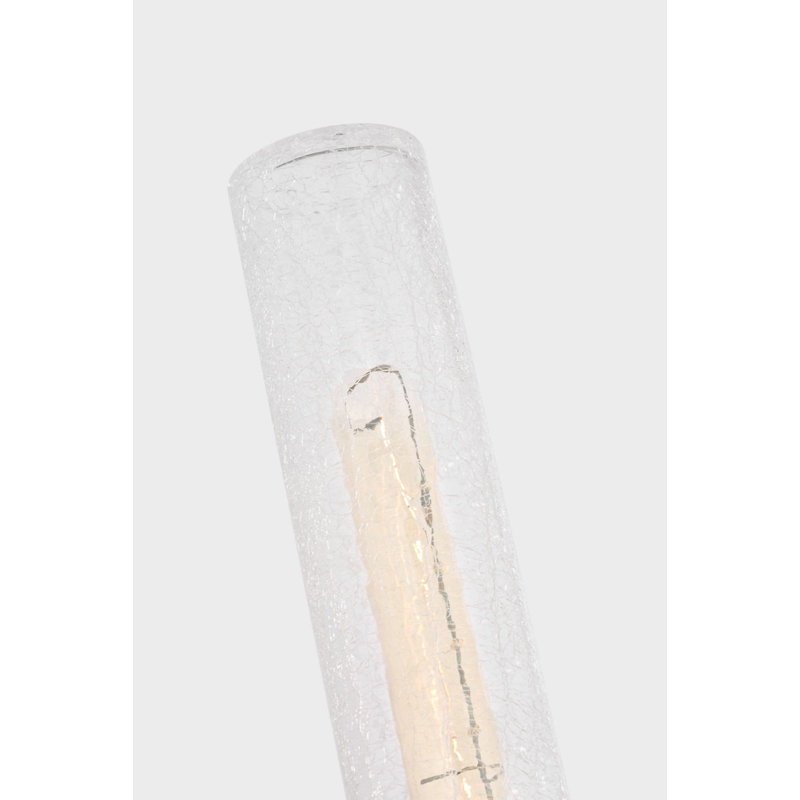 Ensemble de meuble-lavabo à deux lumières Keaton, Craquelé, H 30 po x l 5 po x P 3,63 po, Laiton satiné