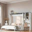 Lit escamotable multifonctionnel avec canapé, bureau et armoire de rangement - Conception pliable peu encombrante-970984678