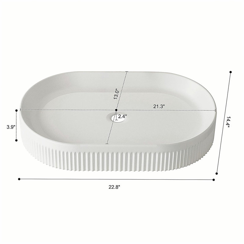 22.8-In Vessels Bathroom Vanity