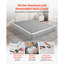 Sommier tapissier, sommier de 9,1 po, capacité de poids maximale de 3500 lb, structure de lit grand format 79,1 x 59,6 x 9,1 po avec tissu lavable, structure en métal robuste pour grand lit, assemblage facile-1510413078-1510413081
