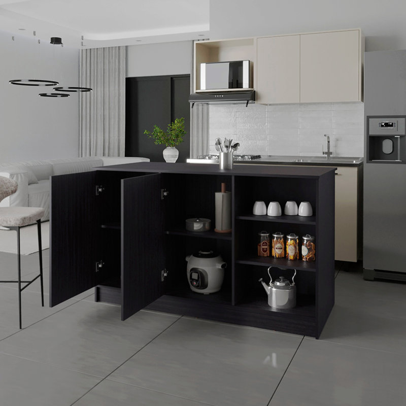Îlot de cuisine, Noir