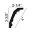 Moulure florale H 2 1/4 po x l 94 1/2 po x P 3 3/8 po-132411657