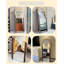Mid-Century Arched Solid Wood Full-Length Mirror-165717208