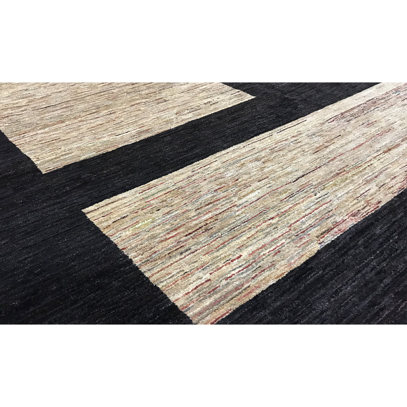 Hand-Knotted High-Quality Beige and Brown Area Rug