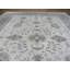 Tapis oriental en soie Ivoire noué à la main à partir de bambou G6797