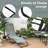 Keyondre Outdoor Metal Chaise Lounge Set