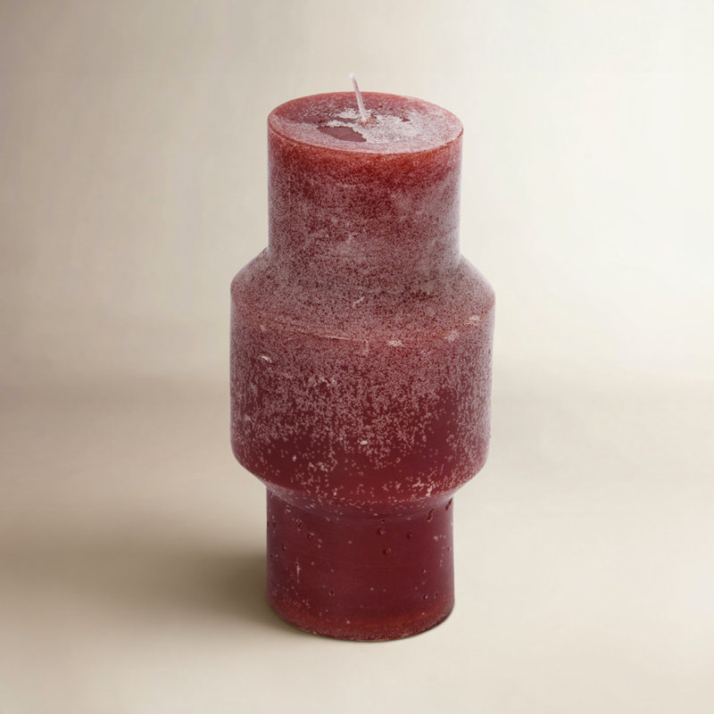 Unscented Pillar Candle, Light Purple