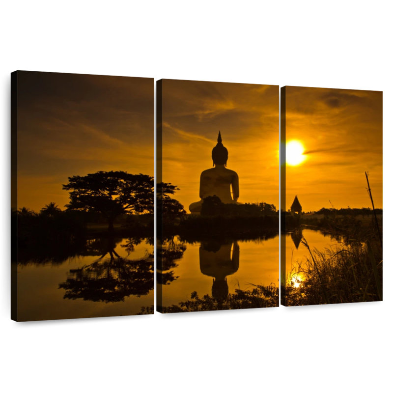 Adella Sunset Buddha, 28" H x 45" W