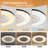 Makaiyla 20" Smart Dimmable RGB Indoor Ceiling Fan Lights with Remote/APP/Voice Control, 6 Speeds, Timer, Quiet DC Motor-1075119732