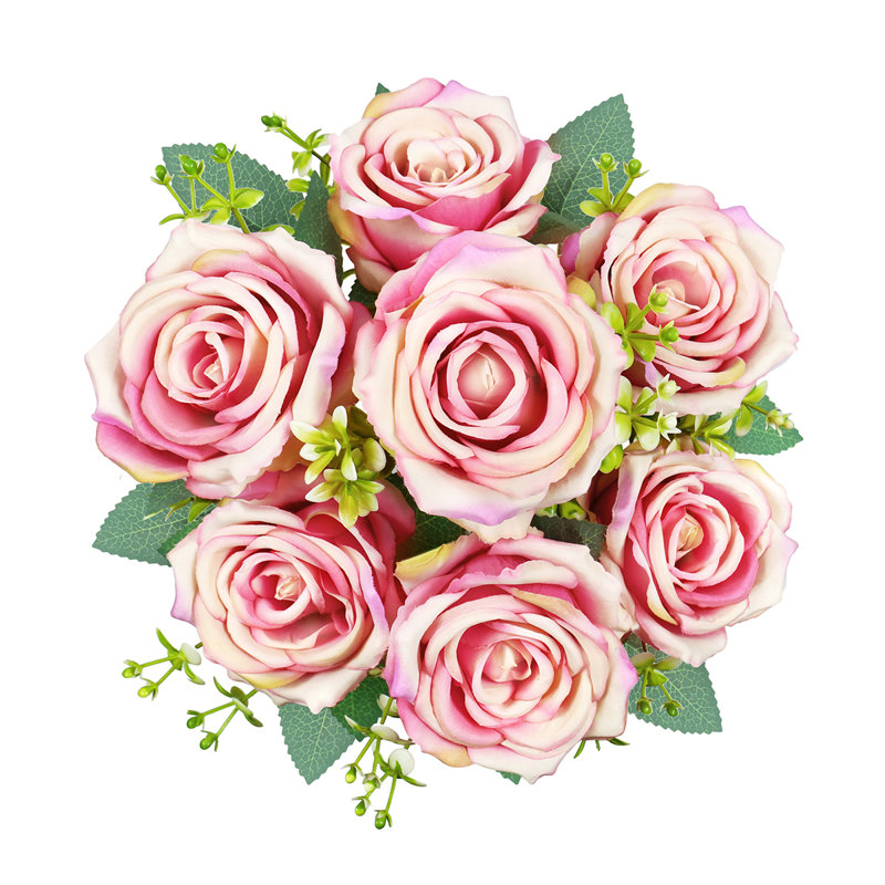 Roses, buissons, Rose fuchsia