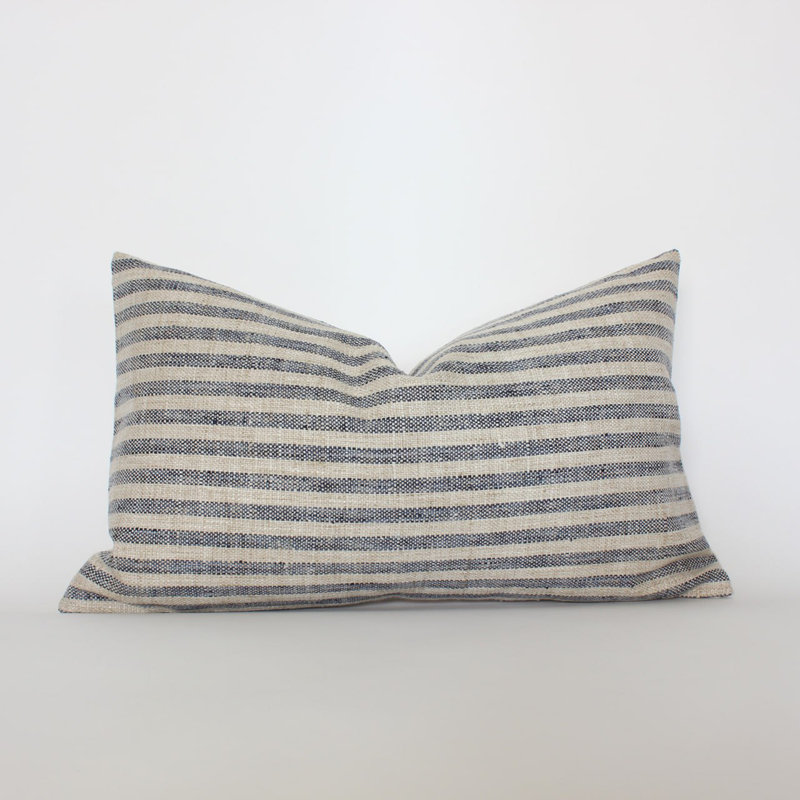 Blue Stripe Pillow Cover