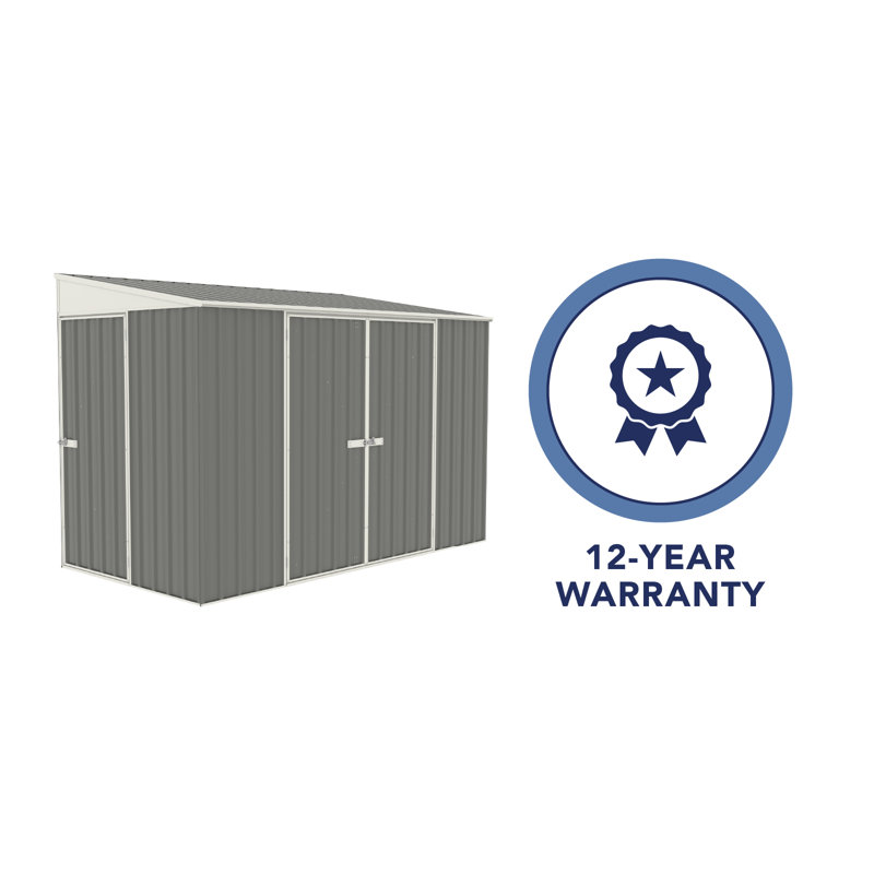 Durango 6x10 Woodland Gray Galvanized Steel Bike Shed Kit