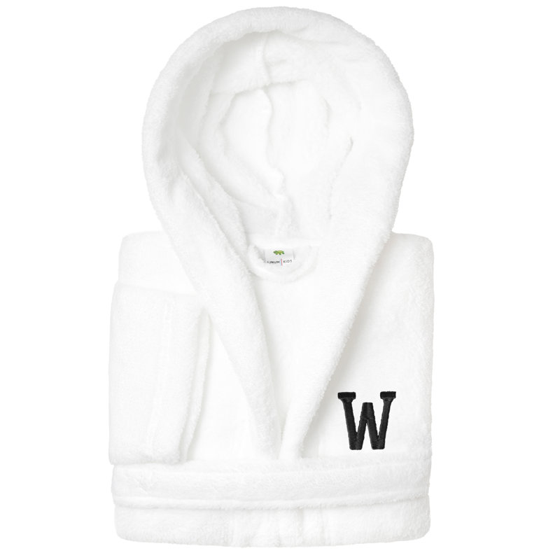 Peignoir à capuche double 100% polyester personnalisé, L, W, Noir