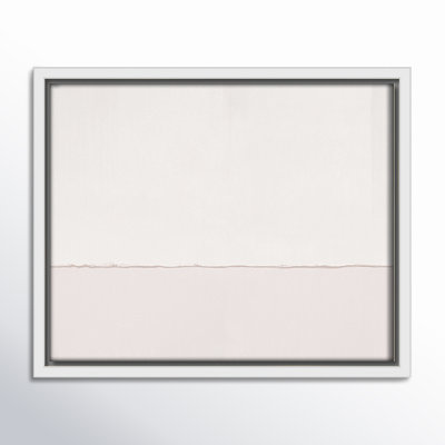 Caraleigh Pale Abstract in Pinks - Peinture sur toile à cadre flottant