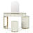 Luxury Makeup Vanity Desk With 3-Color LED Mirror & Stool