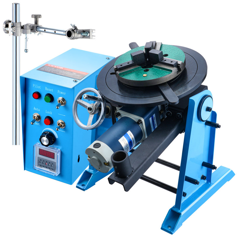 Positionneur rotatif de soudage 50 kg, table tournante de soudage 0-90 ° positionnant 0,5-6 tr / min 120 W