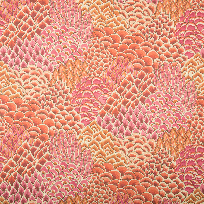 Grand Bazaar Katibi 30' L x 26.75" W Wallpaper Roll, Pink