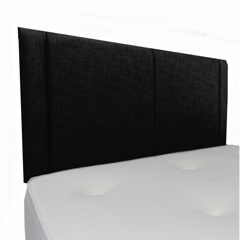 Canica Upholstered Headboard, Black, Small Double (4')