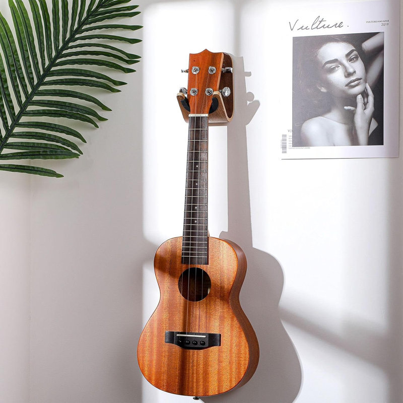 Support mural pour guitare avec porte-skateboard