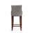 Shubert Modern Vegan Leather Upholstered Beech Wood Bar Stool in Dark Taupe-1085296837-1085296833