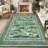 Washable Rug for Living Room, Soft Non Slip Floral Bedroom Rugs, Water Lily Pond Cute Nursery Rug, Large Low Pile Stain Resistant Farmhouse Rugs-1459972334-1459972333