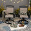 Ensemble de 2 chaises de patio pivotantes