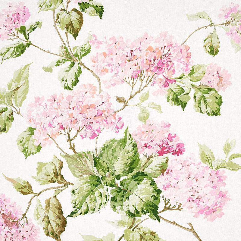 Tissu hortensia d'été, Rougir